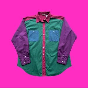 Vintage Cabin Creek Colorblock Dress Shirt